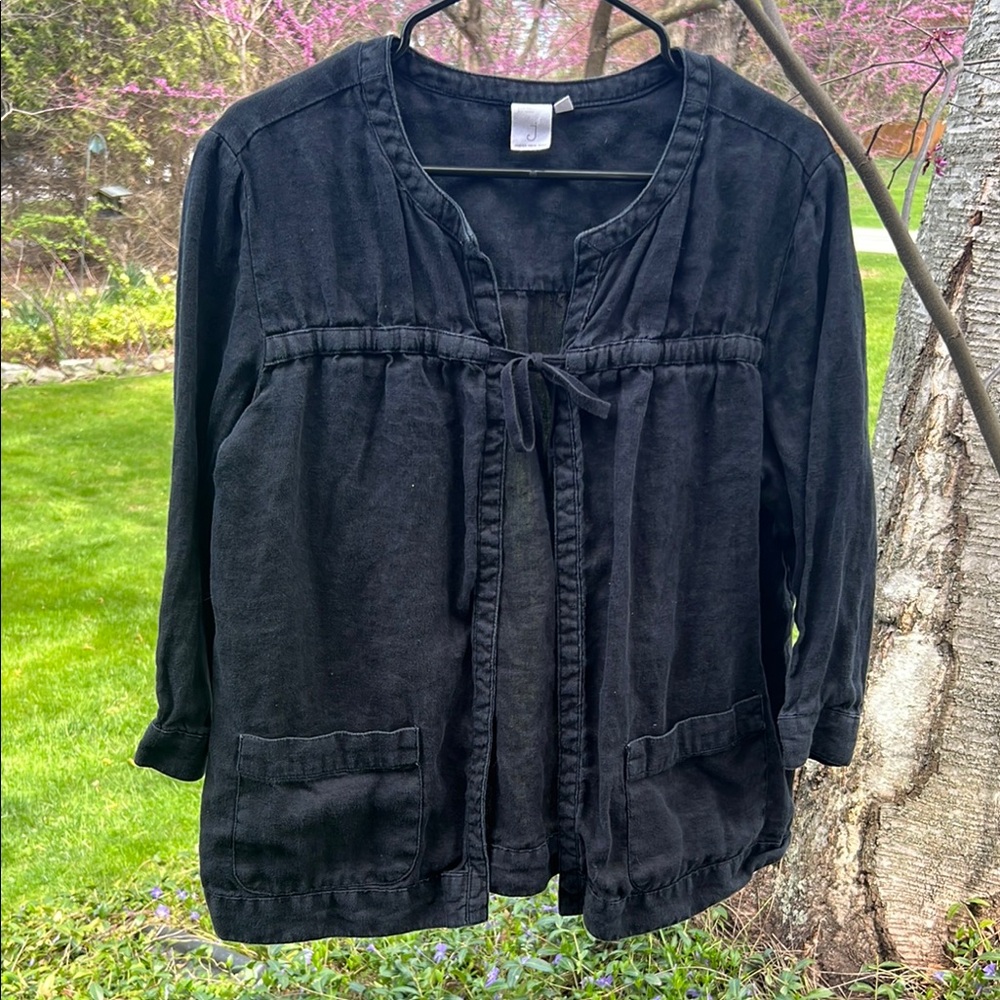Black Linen Jacket